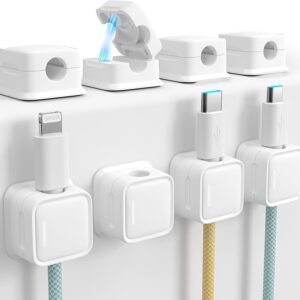 Organizador de cables con clips magnéticos