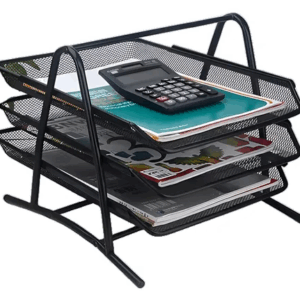 Portadocumentos metálico negro